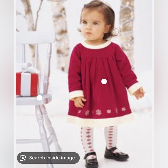 NWOT -Hanna Andersson Girl’s Holiday Snowflake Dress - Picture 10 of 10